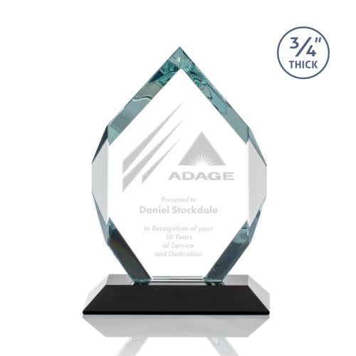Corporate Awards - Crystal Awards - Royal Diamond Black Crystal Award