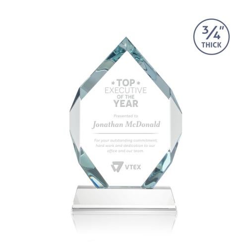 Corporate Awards - Crystal Awards - Royal Diamond Starfire on Newhaven Crystal Award