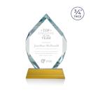 Royal Diamond Amber on Newhaven Crystal Award