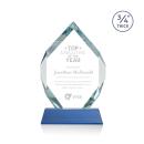 Royal Diamond Blue on Newhaven Crystal Award