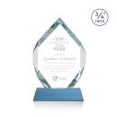 Royal Diamond Sky Blue on Newhaven Crystal Award