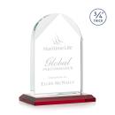 Blake Red Arch & Crescent Crystal Award