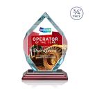 Royal Diamond Full Color Rosewood Crystal Award
