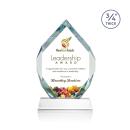 Royal Diamond Full Color Starfire on Newhaven Crystal Award