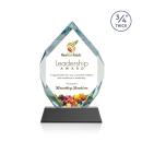 Royal Diamond Full Color Black on Newhaven Crystal Award