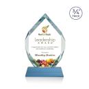 Royal Diamond Full Color Sky Blue on Newhaven Crystal Award