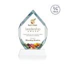 Royal Diamond Full Color White on Newhaven Crystal Award
