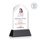 Blake Full Color Black  on Newhaven Arch & Crescent Crystal Award