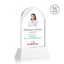 Blake Full Color White on Newhaven Arch & Crescent Crystal Award