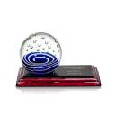 Tranquility Spheres on Rosewood Base Glass Award