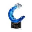 Oceana Black on Marvel Base Circle Glass Award