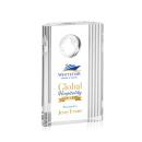 Torrington Globe Full Color Obelisk Crystal Award