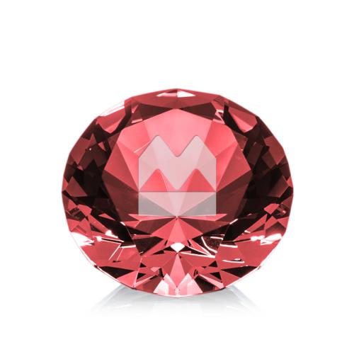Corporate Awards - Crystal Awards - Optical Gemstone Ruby Crystal Award