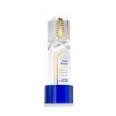 Oakham Full Color Blue on Marvel Base Obelisk Crystal Award