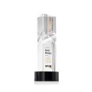 Oakham Full Color Black on Stanrich Base Obelisk Crystal Award