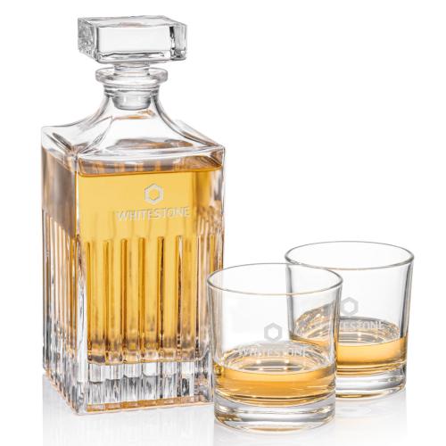 Corporate Recognition Gifts - Etched Barware - Drummond Decanter Set