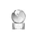 Globe Clear on Paragon Base Spheres Crystal Award