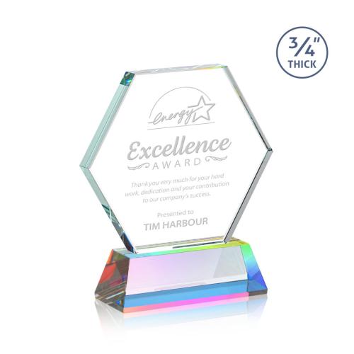 Corporate Awards - Crystal Awards - Pickering Prismatic on Newhaven Crystal Award