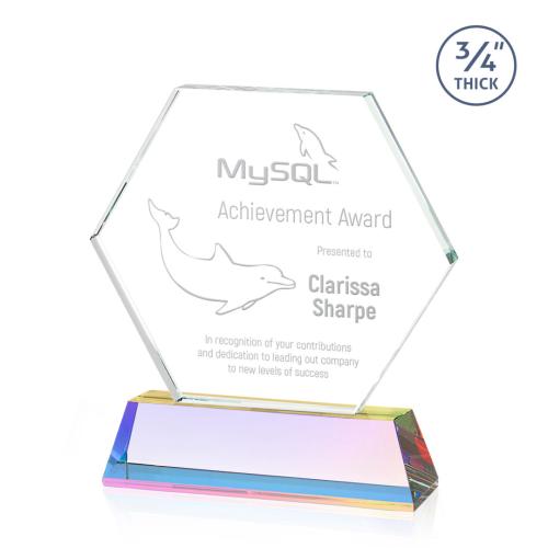 Corporate Awards - Crystal Awards - Ralston Prismatic Crystal Award
