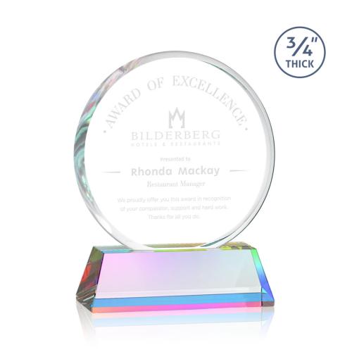 Corporate Awards - Crystal Awards - Blackpool Prismatic on Newhaven Circle Crystal Award