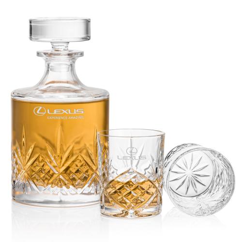 Corporate Recognition Gifts - Etched Barware - Brinkley Decanter Set