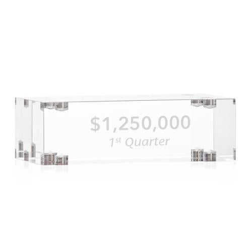 Corporate Awards - Years of Service Awards  - Derringer Rectangle Components Acrylic Award