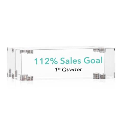 Corporate Awards - Years of Service Awards  - Derringer Full Color Rectangle Components Acrylic Award