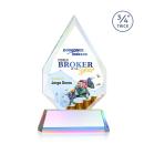 Hawthorne Full Color Prismatic on Newhaven Arch & Crescent Crystal Award