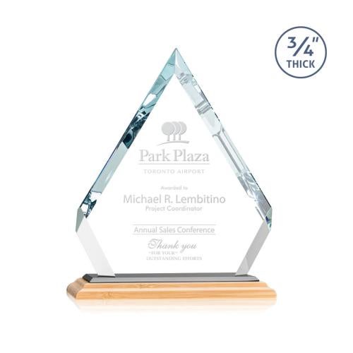 Corporate Awards - Crystal Awards - Apex/Black Bamboo Award
