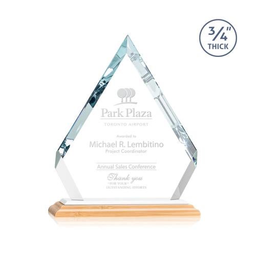 Corporate Awards - Crystal Awards - Apex/White Bamboo Award