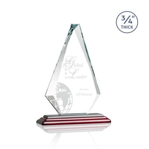 Corporate Awards - Crystal Awards - Windsor Rosewood Crystal Award