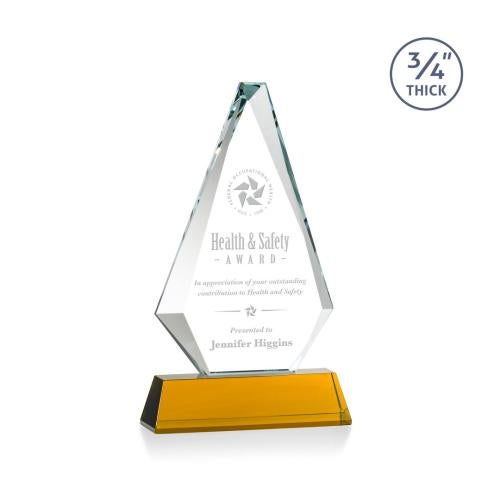 Corporate Awards - Crystal Awards - Windsor Amber on Newhaven Crystal Award