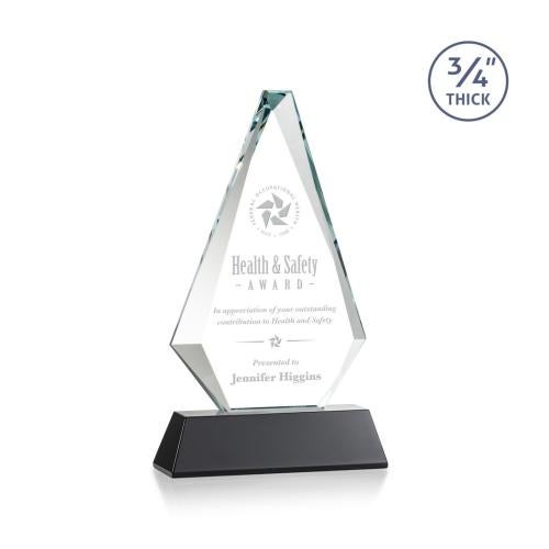 Corporate Awards - Crystal Awards - Windsor Black on Newhaven Crystal Award
