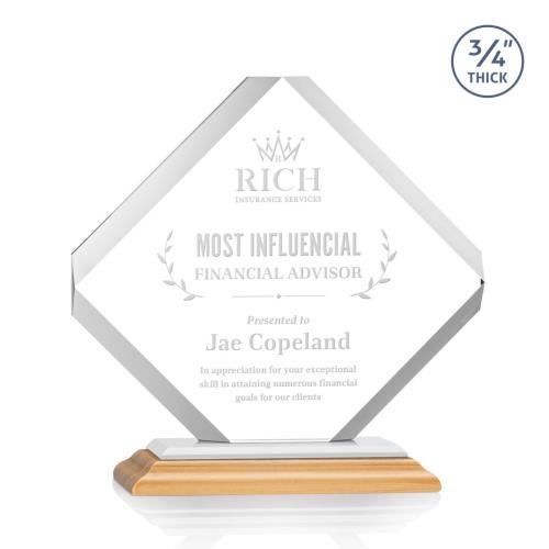 Corporate Awards - Crystal Awards - Toulon/White Bamboo Award