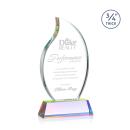 Croydon Prismatic on Newhaven Base Flame Crystal Award
