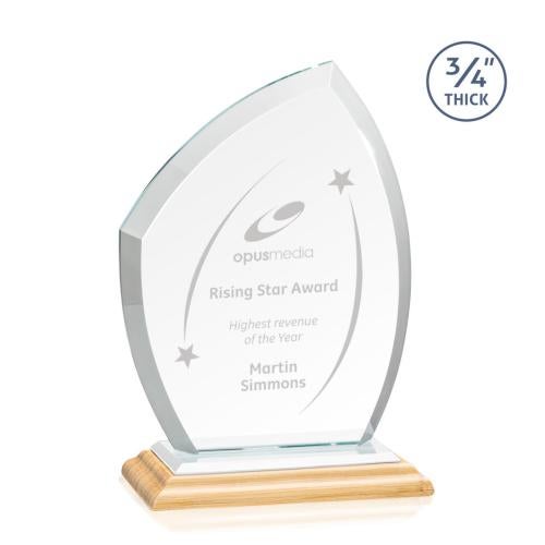 Corporate Awards - Crystal Awards - Daltry/White Abstract / Misc Bamboo Award