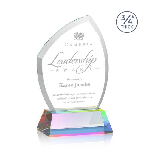 Corporate Awards - Crystal Awards - Daltry Prismatic on Newhaven Base Abstract / Misc Crystal Award