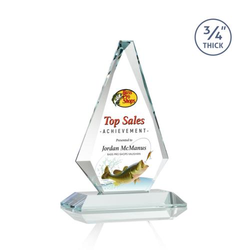 Corporate Awards - Crystal Awards - Windsor Full Color Starfire Crystal Award