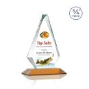 Windsor Full Color Amber Crystal Award