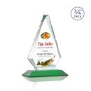 Windsor Full Color Green Crystal Award