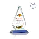 Windsor Full Color Blue Crystal Award