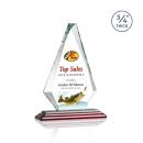 Windsor Full Color Rosewood Crystal Award