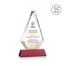 Windsor Full Color Red on Newhaven Crystal Award