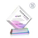 Belaire Full Color Prismatic on Newhaven Base Crystal Award