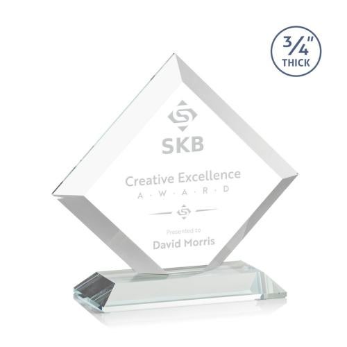 Corporate Awards - Crystal Awards - Belaire Clear Crystal Award