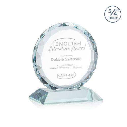 Corporate Awards - Crystal Awards - Centura Clear Circle Crystal Award