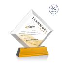 Belaire Full Color Amber on Newhaven Base Crystal Award