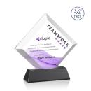 Belaire Full Color Black on Newhaven Base Crystal Award