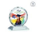 Centura Full Color Clear Circle Crystal Award
