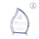 Tidworth Blue Left Flame Acrylic Award